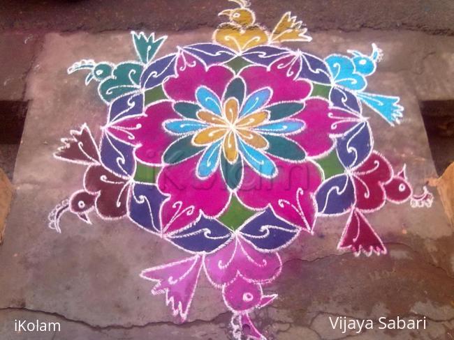 Rangoli: dotted kolam