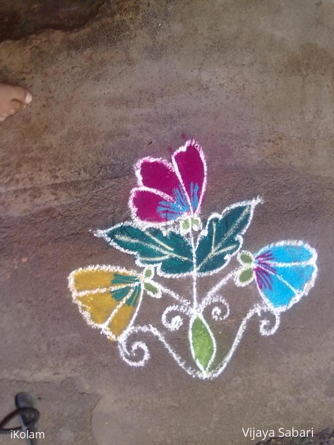 Rangoli: dotted kolam