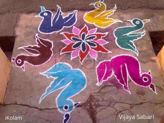 Rangoli: dotted kolam