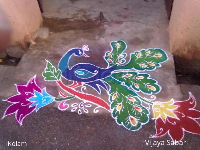 Rangoli: free hand drawing