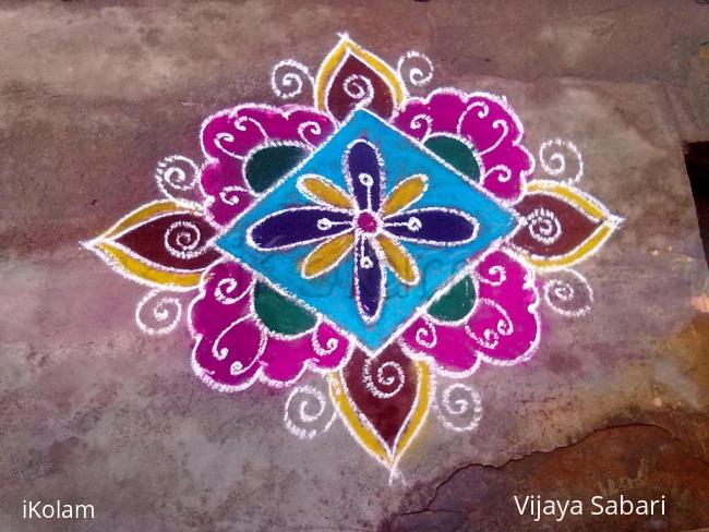 Rangoli: free hand style