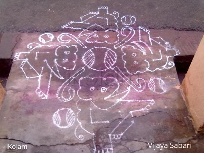 Rangoli: dotted kolam