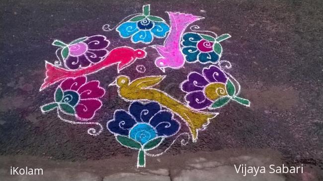 Rangoli: dotted kolam