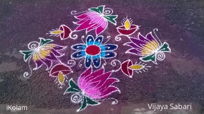 Rangoli: dotted kolam