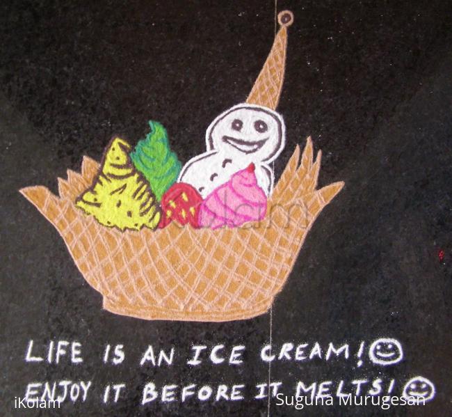 Rangoli: ice cream! Rangoli: ice cream!