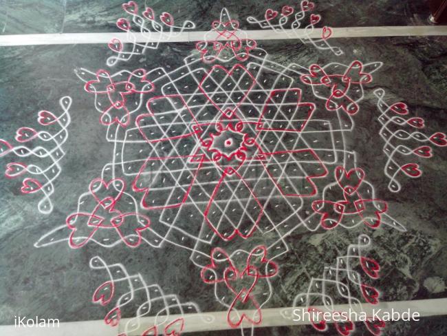 Rangoli: Valentine's day special sikku kolam