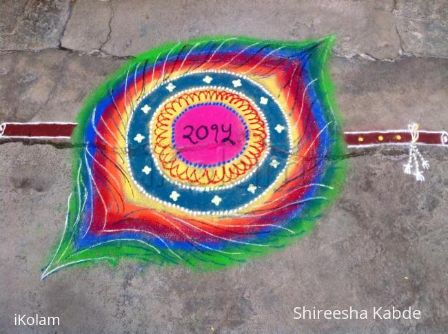 Rangoli: Happy New Year to all my Ikolam friends.. :)