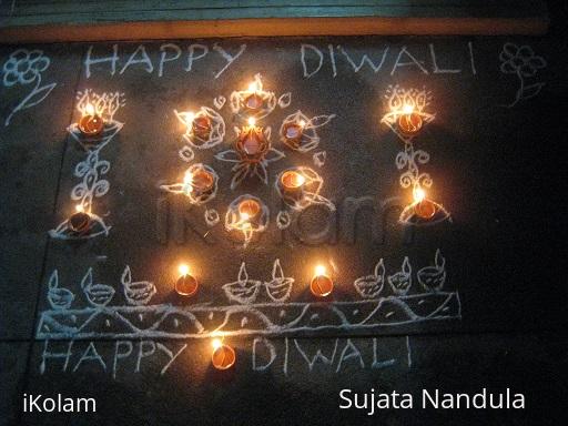 Rangoli: Diyas, diyas, diyas.........HAPPY DIWALI
