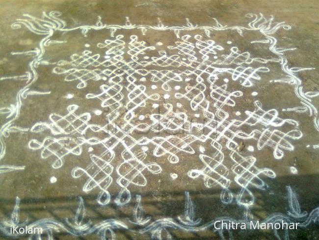 Rangoli: chikku kolam Rangoli: chikku kolam