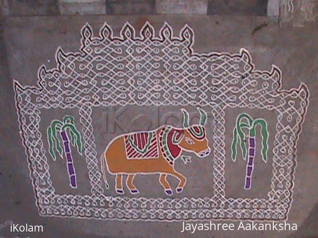 Rangoli: Mattu Pongal Kolam