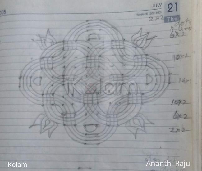 Dotted Padi kolam