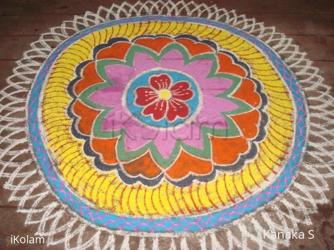 Rangoli: free hand design