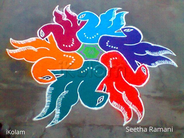 Rangoli: dotted kolam