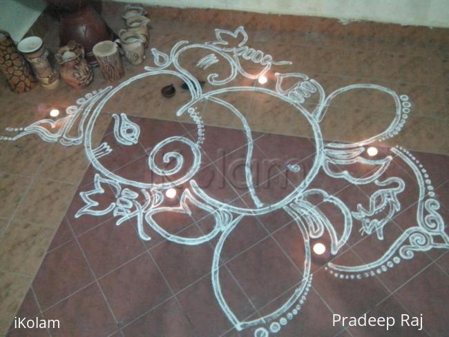 Rangoli: Vinayagar Chaturthi 2013