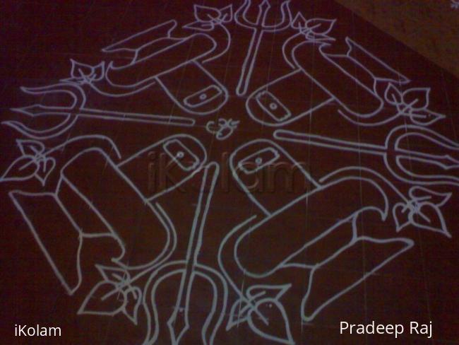 Rangoli: shiva