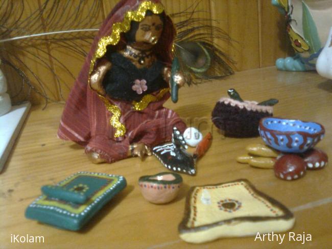 Clay figurines - My girl and his kitchen stuff - Image0153.jpg