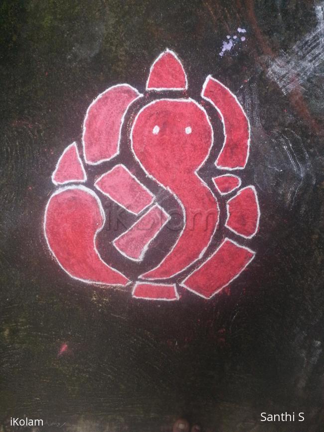 Rangoli: happy ganesha