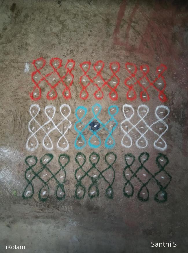 Rangoli: Republic day rangoli