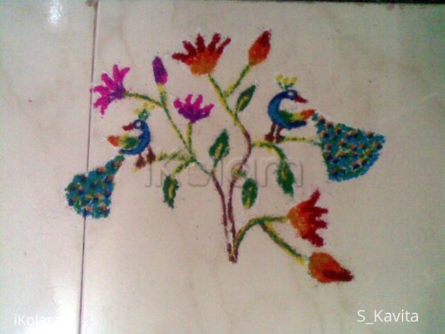 Rangoli: freehand