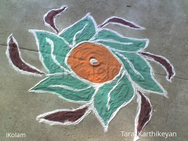 Rangoli: my daughter's debut kolam