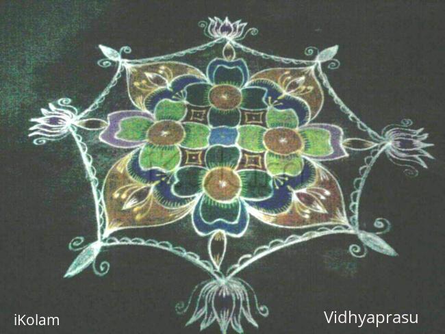 Rangoli: Rangoli to invite Lord Venkatesha on Vikunta Ekadashi Rangoli: Rangoli to invite Lord Venkatesha on Vikunta Ekadashi