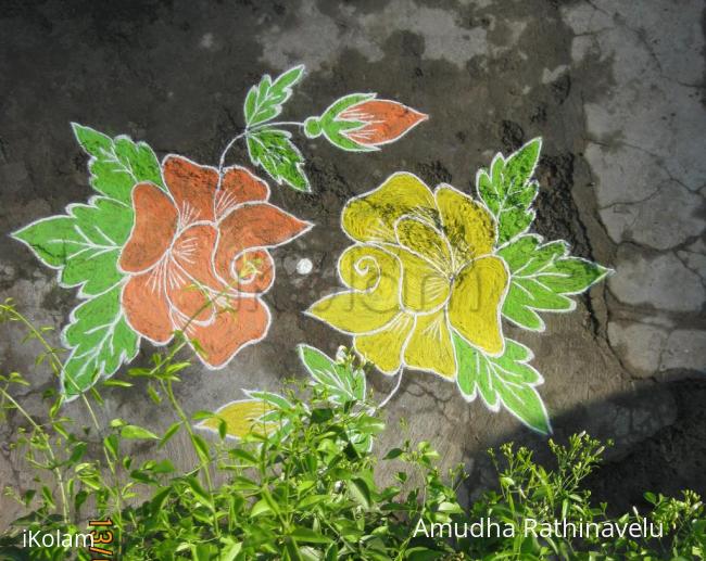 Rangoli: Roses
