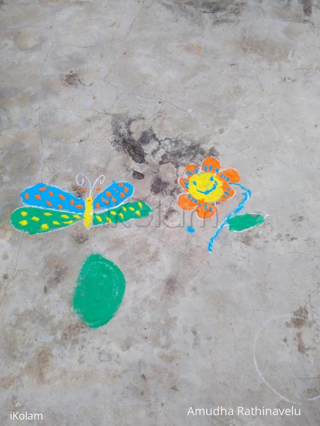 Rangoli: Happy diwali(My daughter's) Rangoli: Happy diwali(My daughter's)