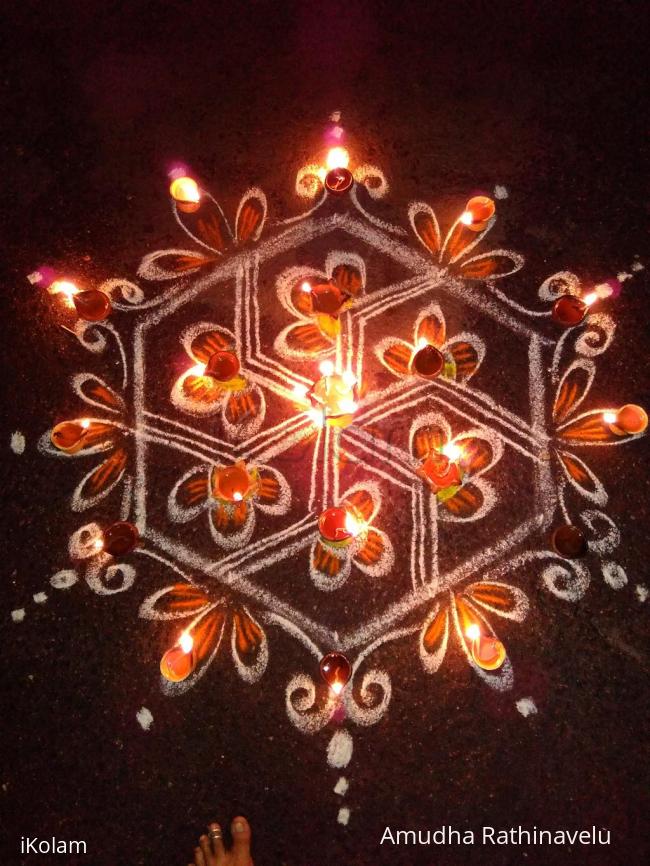 Rangoli: Thiru karthigai Rangoli: Thiru karthigai