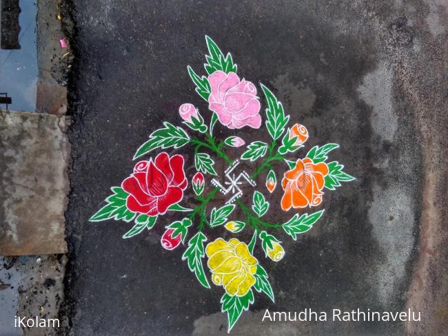 Rangoli: Roses