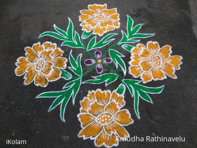 Rangoli: Happy Saraswathi Pooja