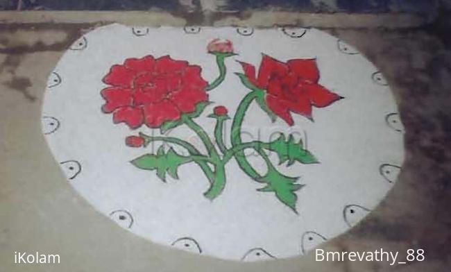 Rangoli: Roses