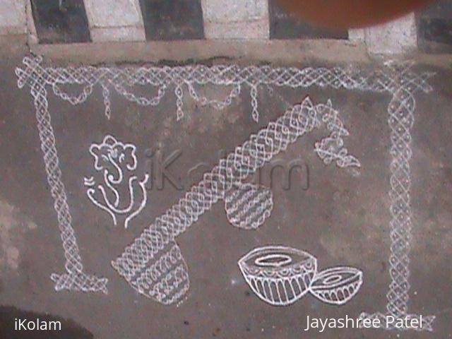 Rangoli: Musical instruments
