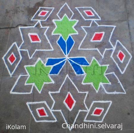 Rangoli: birthday wishes kolam