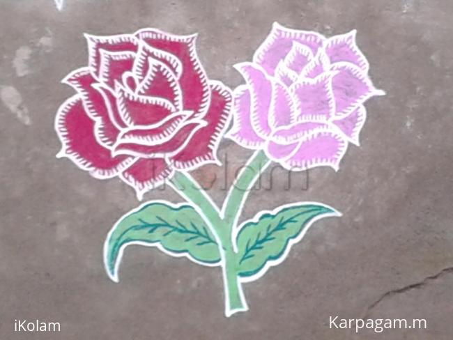 Rangoli: Roses