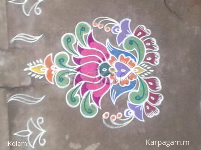 Rangoli: free hand