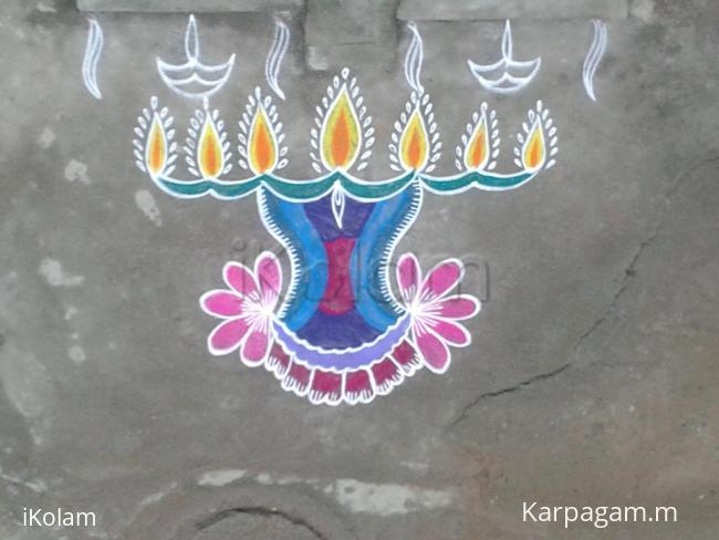 Rangoli: vilaku kolam Rangoli: vilaku kolam