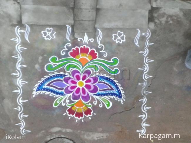 Rangoli: free hand