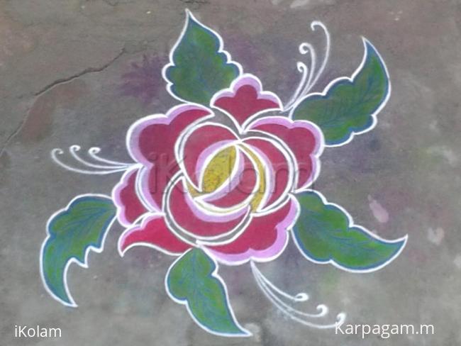 Rangoli: free hand
