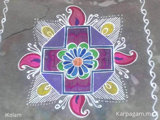 Rangoli: free hand