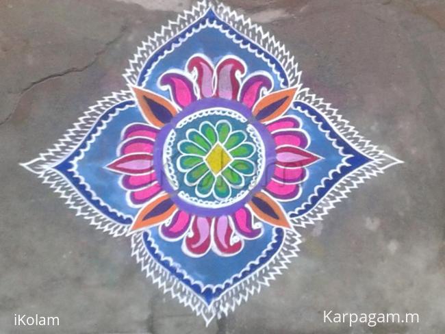 Rangoli: free hand