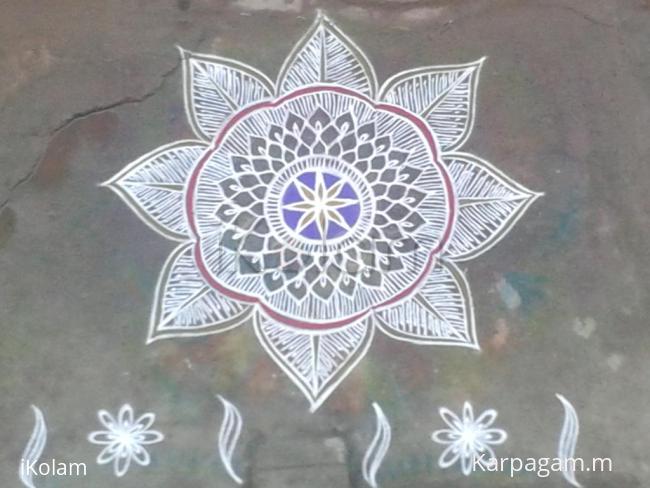 Rangoli: free hand