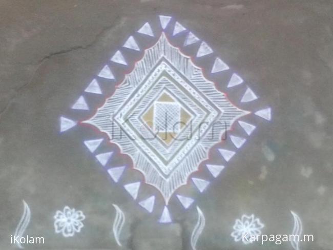 Rangoli: free hand
