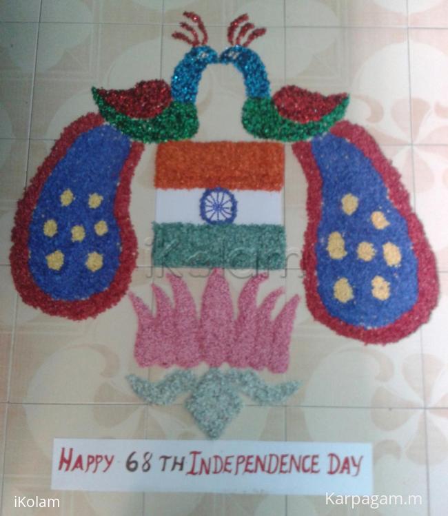 Rangoli: independence day Rangoli: independence day