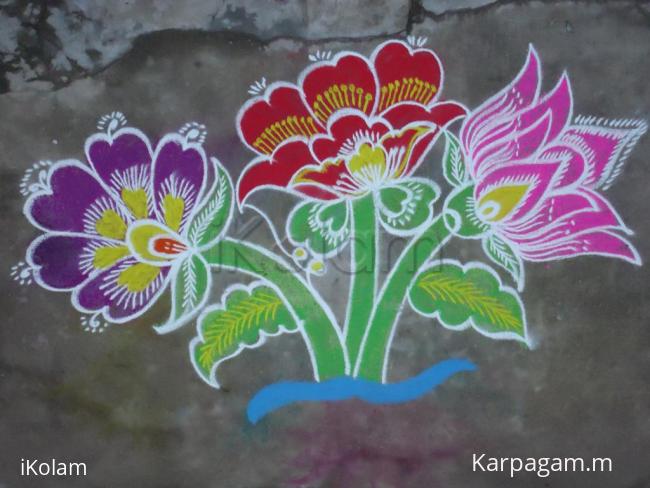 Rangoli: flowers