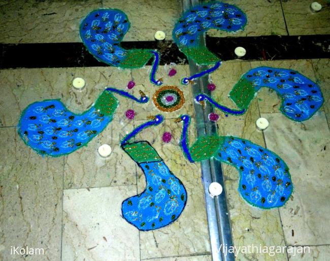 Rangoli: Peacock