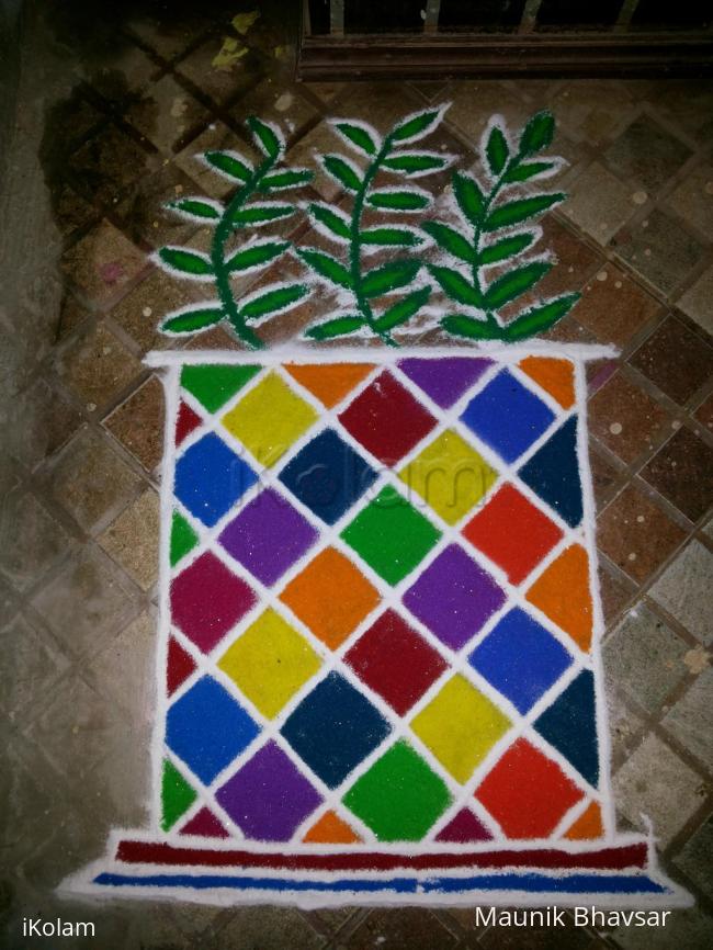 Rangoli: Tulsi Pujan Rangoli