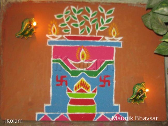 Rangoli: Tulsi Pujan