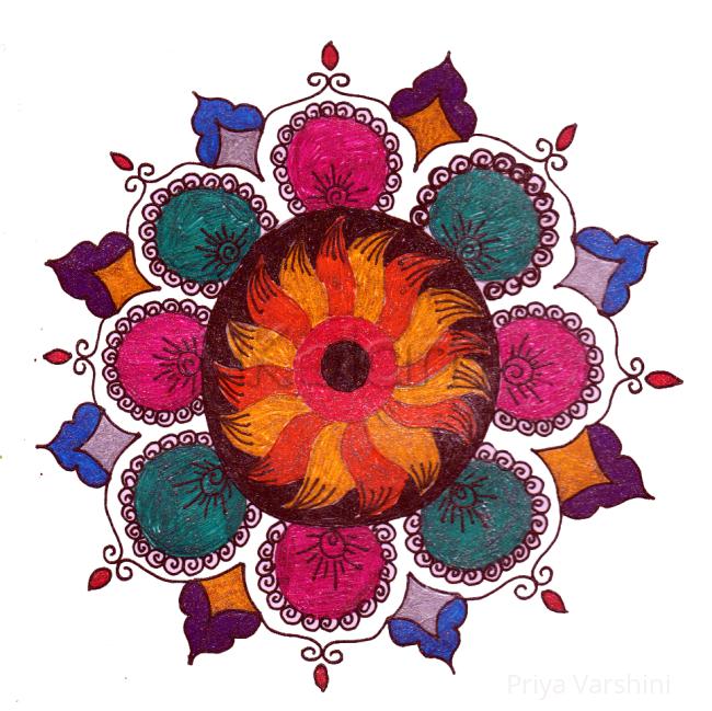 Rangoli: Glitter rangoli Rangoli: Glitter rangoli