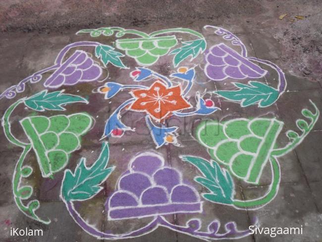 Rangoli: Grapes