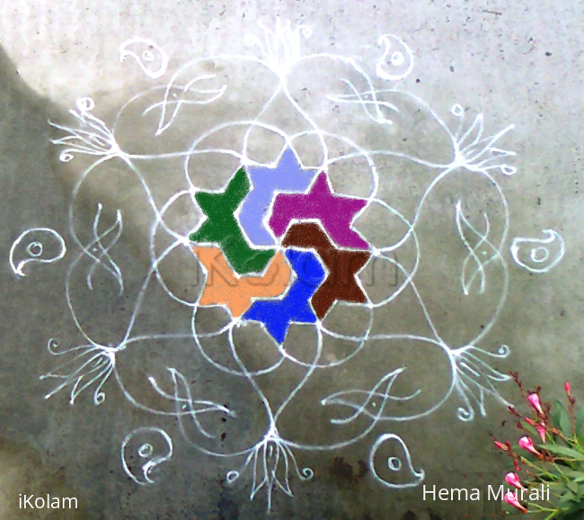 Rangoli: Freehand rangoli